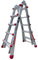 BTF Premium Escalera Telescópica hasta 20 Peldaños | Escaleras Plegables Aluminio | Escalera Extensible 5 Metros y 150kg | Multiposición Ladder | Escada Certificación EN131
