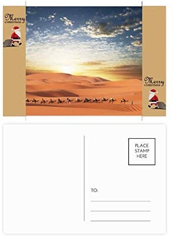 Blue Sky Journey Postkarte/Dankeskarte, MotivSeidenstraße, Kamel, Wüstenmotiv, 20 Stück