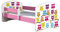 Kinderbett Jugendbett mit einer Schublade und Matratze Rausfallschutz Rosa 70 x 140 80 x 160 80 x 180 ACMA II (31 Eule, 80 x 160 cm)