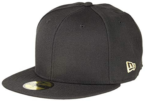 New Era Blank Black/Gold 59Fifty Basecap - 7 5/8-61cm (XL)