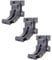 Mendler 3er-Set Wandhalterung für Markise T124, Wandkonsole Wandmontage Adapter - grau