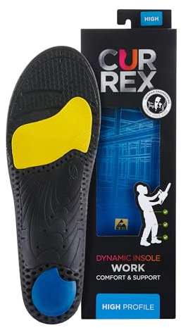 CURREX WorkPro Einlegesohle für Arbeitsschuhe – Upgrade für deine Sicherheitsschuhe , EU 39,5-41,5 , High Profile