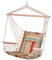 Outsunny Hängesessel Hängeschaukel mit Querstrebe und Kissen Deckenhaken Gestell Hängestuhl bis 100kg belastbar Hängesitz für Indoor Outdoor Garten Terrasse Mehrfarbig