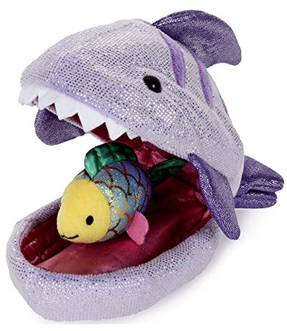 GUND Plüsch-Schale – Hai mit Fisch, 24,1 cm