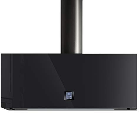 KDesign Moderne Dunstabzugshaube Modell Q_UBE erhältlich in 2 Größen – optionale Fächer erhältlich – Motor 600 m³/h, Kohlefilter, LED-Beleuchtung, Design 100% Made in Italy (Dunstabzugshaube 60 cm)