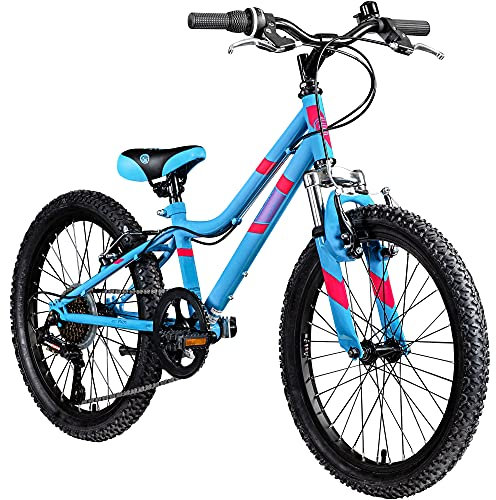 Galano GA20 Mountainbike 24 Zoll Jungen Mädchen Fahrrad für Jugendliche Jugendfahrrad MTB Hardtail Jugend Kinder Fahrrad ab 8 Jahre Mountain Bike 21 Gänge (blau, 30 cm)