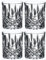 Dekomiro 4 er Set Riedel Spey Whisky, Whiskyglas, Whiskybecher, Trinkglas mit Glasreinigungstuch gratis