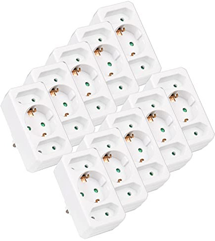 HEITECH 3 Fach Steckdosenadapte