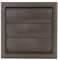 Vents 6 inch - 150 mm Brown Gravity Flap Grille Cover Air Conditioning, Kitchen Extractor, Bathroom Fan, Ducting Ventilation System Plastic Back Draught Shutter MVHR Unit Grill