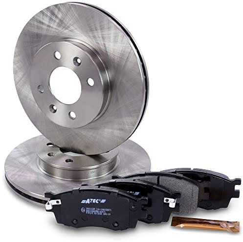 ATEC Germany Bremsenset Vorderachse inkl. Bremsscheiben Ø 256 mm Belüftet + Bremsbeläge Vorne Kompatibel mit HYUNDAI ACCENT III (MC), i20 I (PB, PBT), KIA RIO II (JB), RIO II Stufenheck (JB)