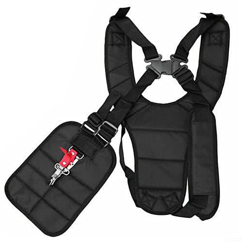 Correa de hombro de doble botonadura para recortadora, arnés de hombro para recortadora y desbrozadora