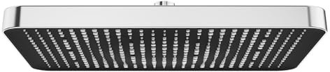 YUANNY Pomme de Douche Anti-Calcaire, Grande Tête de Douche Pluie Economie d'Eau, Pommeau de Douche Fixes Carré Haute Pression pour Salle de Bain, Stable ABS, 35X22CM, Noir