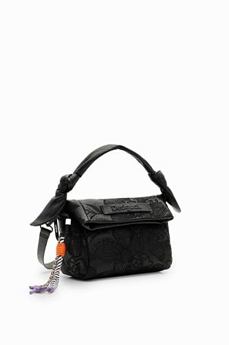 Desigual Women's Alpha LOVERTY 3.0 MIN Accessories PU Hand Bag, Black