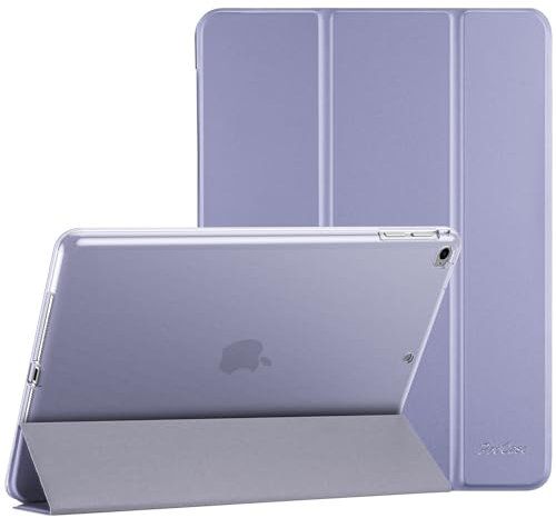 ProCase Soft Hülle für iPad 9.7 Zoll 6. Generation 2018/5. Generation 2017 /iPad Air 1/2 Modell A1822 A1823 A1893 A1474 A1475, Weich TPU Schutzhülle Case Cover für iPad 6 / iPad 5 -Helllila