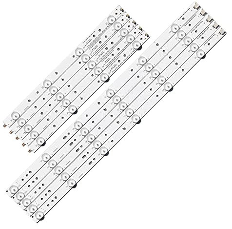 MAGILL Barres de tableau complet TV LED adaptées for Philips 43PUH4900 Kit de matrice de bandes de rétroéclairage LED lampes LED bandes de lentilles LBM430P1001-AJ-2S LB43003 Bande lumineuse pour télé