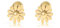 Made by Nami Blumen Edelstahl Ohrringe Vergoldet Geschenke für Frauen Wasserfester Schmuck (Gold)