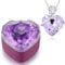 llyish Herz Halskette Damen, Kette mit Ewige Rose Geschenkbox Schmuck Geschenke für Frauen Geburtstagsgeschenk für Freundin Mama Zum Weihnachten Valentinstag Muttertag Hochzeitstag