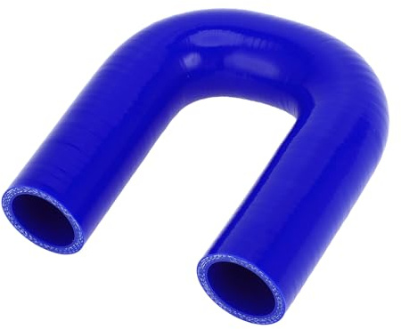 X AUTOHAUX 32mm/1.26 ID 120mm/4.72 180° Blue Car Silicone Hose Universal | Silicone Hose Reducer, Intercooler Intake Piping, Thickness, for Car