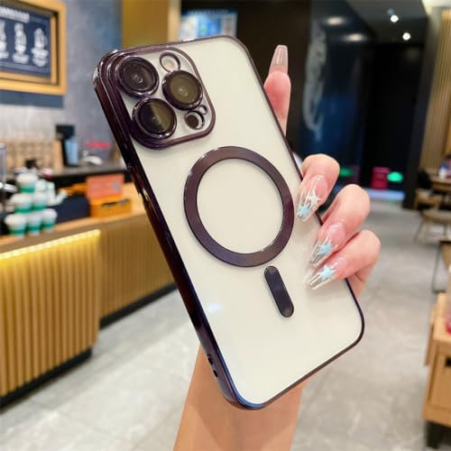 ORBANA Hülle für iPhone 11Pro Max, magnetische kabellose Ladebeschichtung, klare Glaslinsenabdeckung, SZ, für iPhone 11Pro Max