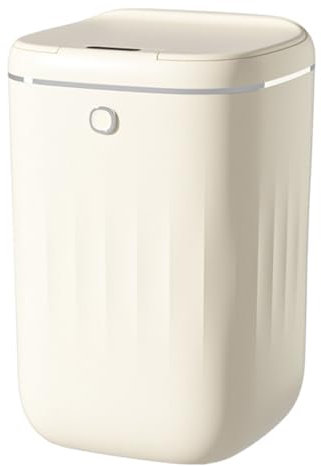 Sunicon Bote de Basura con Sensor Inteligente de 20 L, Bote de Basura automático de Gran Capacidad, Bote de Basura con Sensor de Movimiento sin Toque, Contenedor abatible