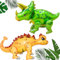 LUKIUP 2 Stück Dino Ballon XXL, 3D Dinosaurier Luftballon Große Folientier Luftballons Triceratops Ankylosaurus Ballon fur Jungen Geburtstag Dschungel Party Jurassic Feier Dino Party Deko