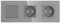 PULSAR Doppelsteckdose mit Wechselschalter Unterputz 3 Fach Grau Glas Schalter/Steckdosen Lichtschalter 4mm Glas Taste Schalter Wechselschalter/Steckdose x 2 Kombination