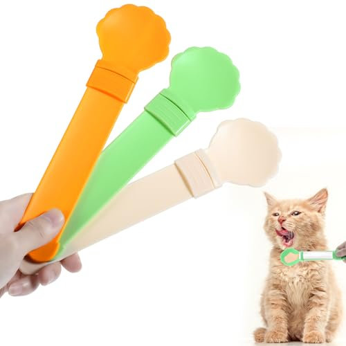 Bremorou 3 Stück Silikon Löffel Katzenfutter Löffel Katzenlöffel Hundefutterlöffel Praktische Und Langlebige Mischlöffel Ideal Für Haustiere Wie Katzen Und Hunde Perfekt Zum Mischen Und Portionieren