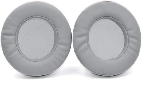 Cuscinetti auricolari di ricambio compatibili con cuffie Razer Nari, Nari Ultimate, Nari Essential, Kraken Kitty, Kraken Tournament Edition, in pelle e memory foam, colore grigio