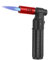 CTDMJ Chalumeau de cuisine au butane - Briquet - Rechargeable - Portable - Mini chalumeau au butane réglable(sans gaz) (Rouge)