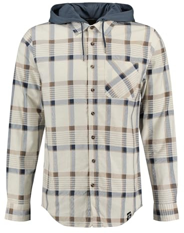KEY LARGO Herren Klcatania 1/1 Hoodie-Checks Hemd