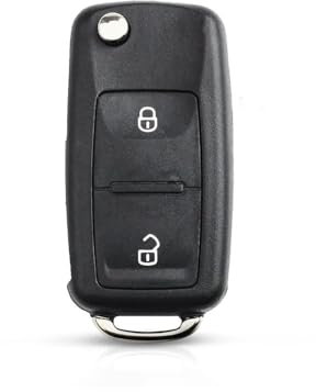 KDZDJH Autoschlüssel Gehäuse Für VW Caddy EOS Golf Jetta Beetle Polo Up 5K0837202AD Remote Key Shell Auto Schlüssel Fob Schlüssel Schlüsselhülle Hülle Ersatz Zubehör,A-2 Buttons