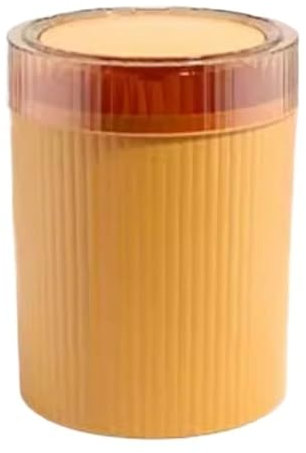 Poubelle Cuisine Poubelle ronde avec couvercle, poubelle en plastique de 12 litres/3,1 gallons avec couvercle de type presse for salon, chambre à coucher, salle de bain, cuisine, bureau Bacs à déchets