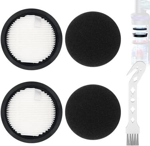 SHYSBV Hepa Filter Set für Laresar Elite 3 Akku Staubsauger - 2 Filters 2 Schwämme, Waschbar und Langlebiges Zubehörset