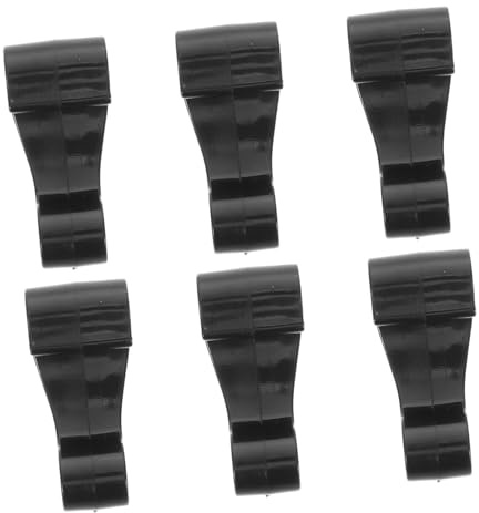MAGICLULU 6 Pezzi Ganci J in Plastica per Kayak e Canoe Ganci Telone Resistenti per Accessori Barche Fissaggio Rapido per Attrezzatura Outdoor e Sport Acquatici