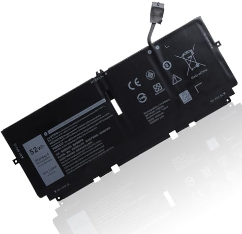 52Wh 722KK Batterie pour ordinateur portable Dell XPS 13 9300 9310 9380 (édition 2020) série WN0N0 0WN0N0 2XXFW FP86V 02XXFW P117G P117G002 P117G001 6 V / 65 V. 00 mAh