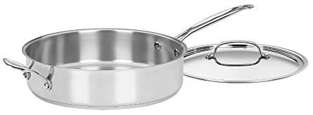 Cuisinart Chef's Classic 733-30H Küchenutensilien-Kollektion, Edelstahl, Schmorpfanne mit Hilfsgriff und Abdeckung