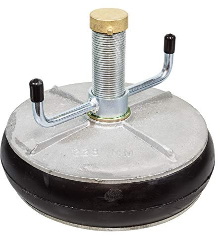 SCAPP Verstellbarer Rohrstopfen ALU 7“ für Rohr-Innen-Ø 175 – 193 mm, mit 1“ Hohlgewinde (weitere Größen verfügbar)