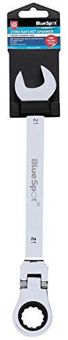 Blue Spot Tools 05117 21mm Chrome Vanadium Ratchet Spanner Flexible Head (180°)