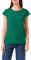 Build Your Brand By021-ladies Extended Shoulder Tee, Maglietta Donna, Verde Foresta, M