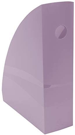Exacompta 18264D Stehsammler MAG-CUBE Aquarel für DIN A4+ aus Kunststoff 266 x 82 x 305 mm Malve ideal für die Ablage Ihre Dokumente Zeitschriftensammler Ringordner Aktenordner
