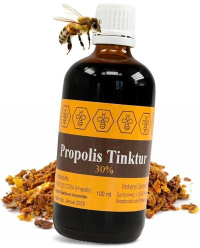 Nordbienchen® 100ml Propolis Tinktur mit 30% Propolis aus eigener Imkerei – Bienen Propolisextrakt – Propolistropfen in bester Imkerqualität – Ohne Zusätze