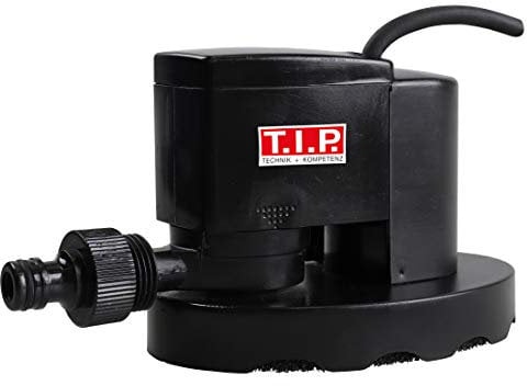 T.I.P. Pool-Cover-Pumpe mit Automatik (für Abdeckplanen und Solarfolien, Whirlpoolentwässerungspumpe, 1.300 l/h Fördermenge, 1,6m Förderhöhe, Filterschwamm, Trockenlaufschutz) CoverOne 1500 AUT, 30441