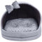 Z4L WauWau Katzen und Hundehöhle gemütlich Farbe grau Minky, grau Hundehütte Katzenhütte 45cm x 45cm Höhlenbett Kuschlig