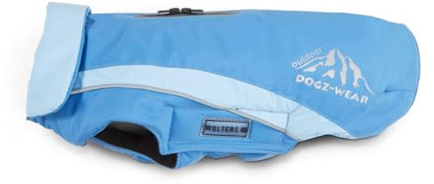 Wolters Skijacke Dogz Wear für Mops & Co., Größe:34 cm, Farbe:Riverside Blue/Sky Blue