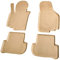 Recambo 3D Gummi Fußmatten kompatibel für VW Golf V + VI | BJ 2003-2012 | Auto Gummimatten | Passgenau | mit Rand | beige