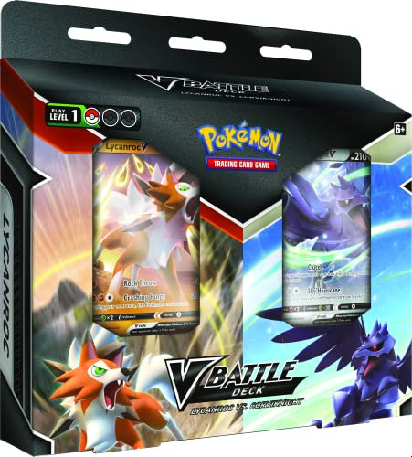 Pokémon V-Kampfdeck Bundle Wolwerock, Krarmor, Kartenspiel, ab 6 Jahren, für 2 Spieler, 10 Minuten Spielzeit