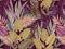 A.S. Création Livingwalls Fototapete Pflanzen Dschungeltapete Lila Grün Beige 382751 The Wall 3,71 m x 2,80 m Wohnzimmer Schlafzimmer Küche