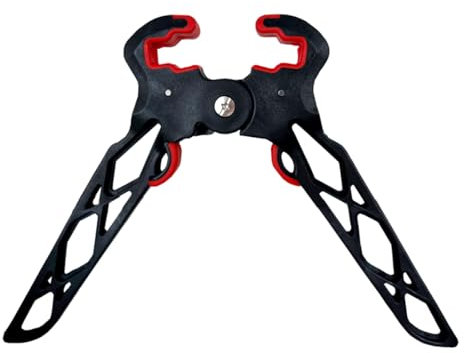 - QI HUO JU - Archery Bow Stand Folding Compound Bow Kickstand Holder Wide Hunting Bow Jack Limb Clamp Kick Stand Support Target Shooting Accessories (Standard)