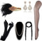 DRESHOW Damen 1920er Accessoires Set Flapper Kostüm Gatsby Feder Lange Halskette Handschuhe Stirnband Funkelnde Ohrringe