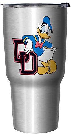 Disney Donald College DD Tasse de voyage isotherme en acier inoxydable, 800 ml, multicolore